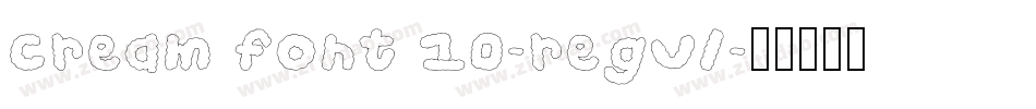 cream font 10-regul字体转换